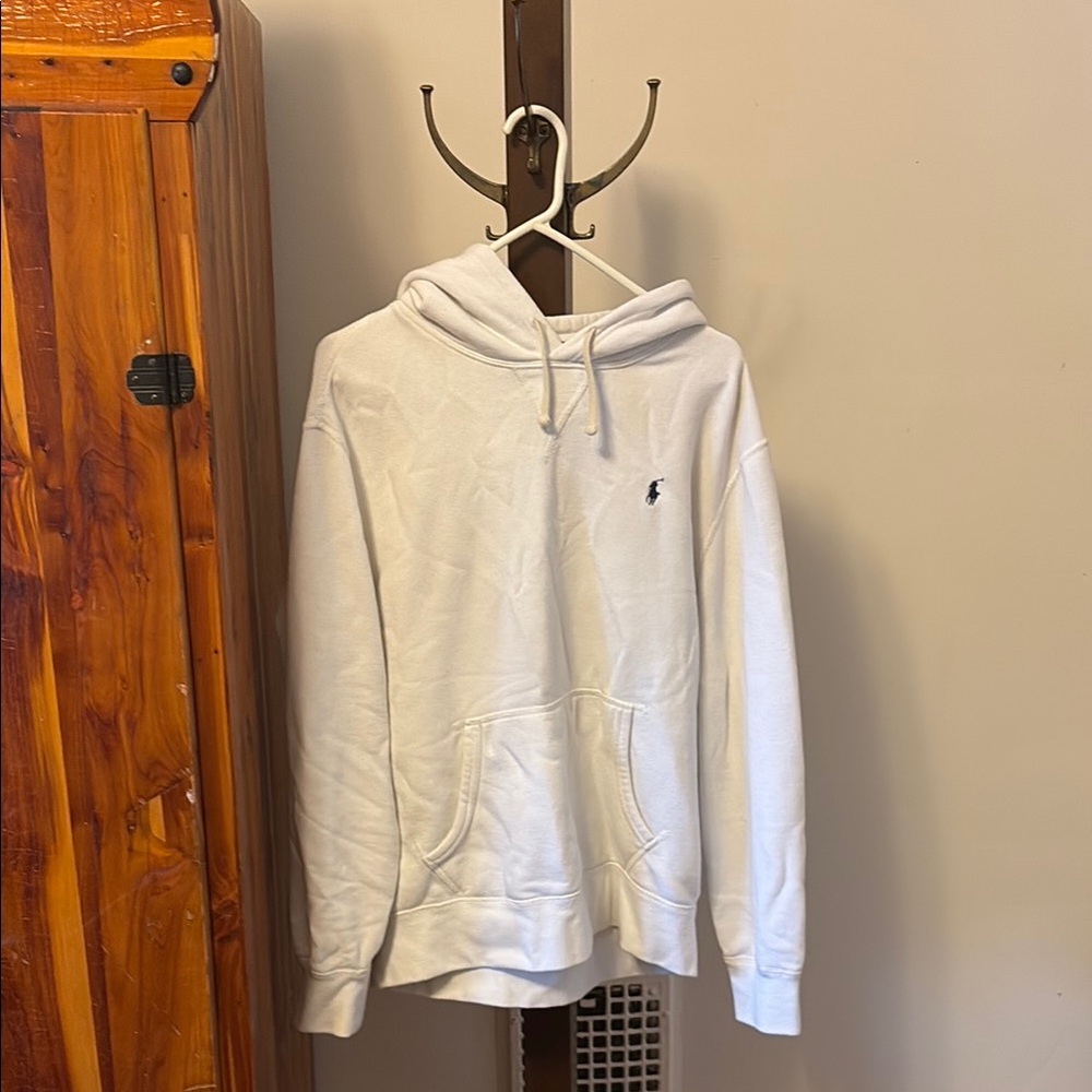Polo Ralph Lauren white hoodie L